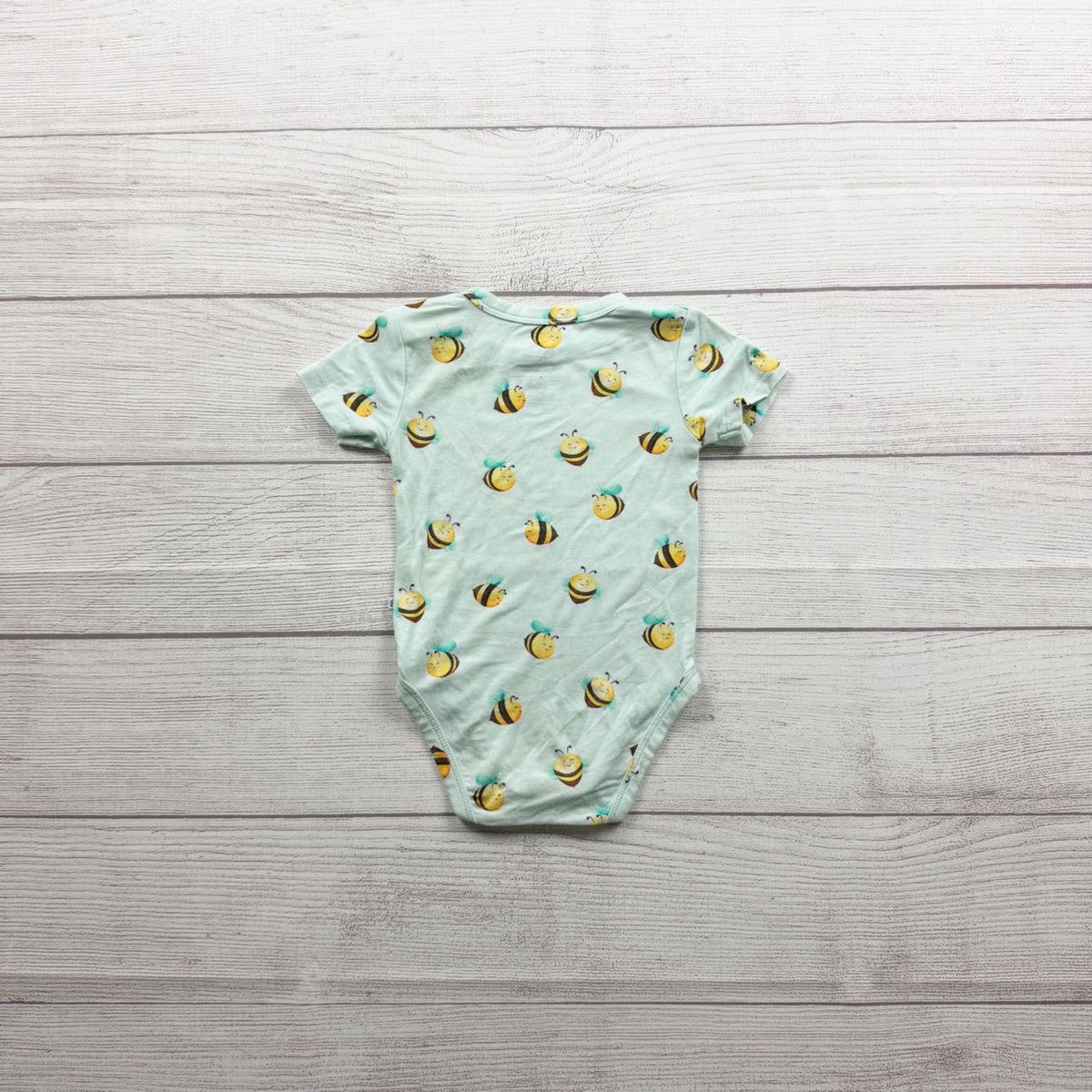 Birdie Bean Baby Bodysuit Bumblebee Print Unisex Snaps Lightweight 6-12 Months