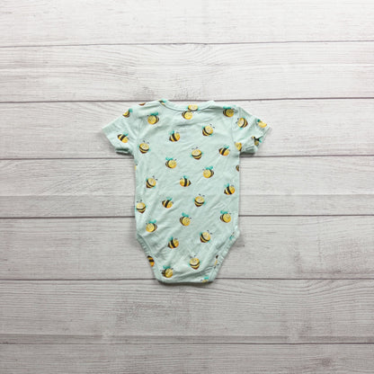 Birdie Bean Baby Bodysuit Bumblebee Print Unisex Snaps Lightweight 6-12 Months