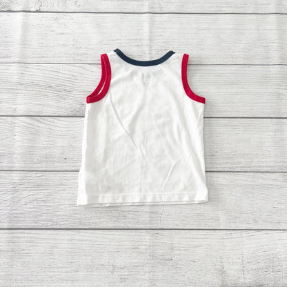 Celebrate Boy “Rad White & Blue” Tank Top Patriotic 4th of July 9-12 Months