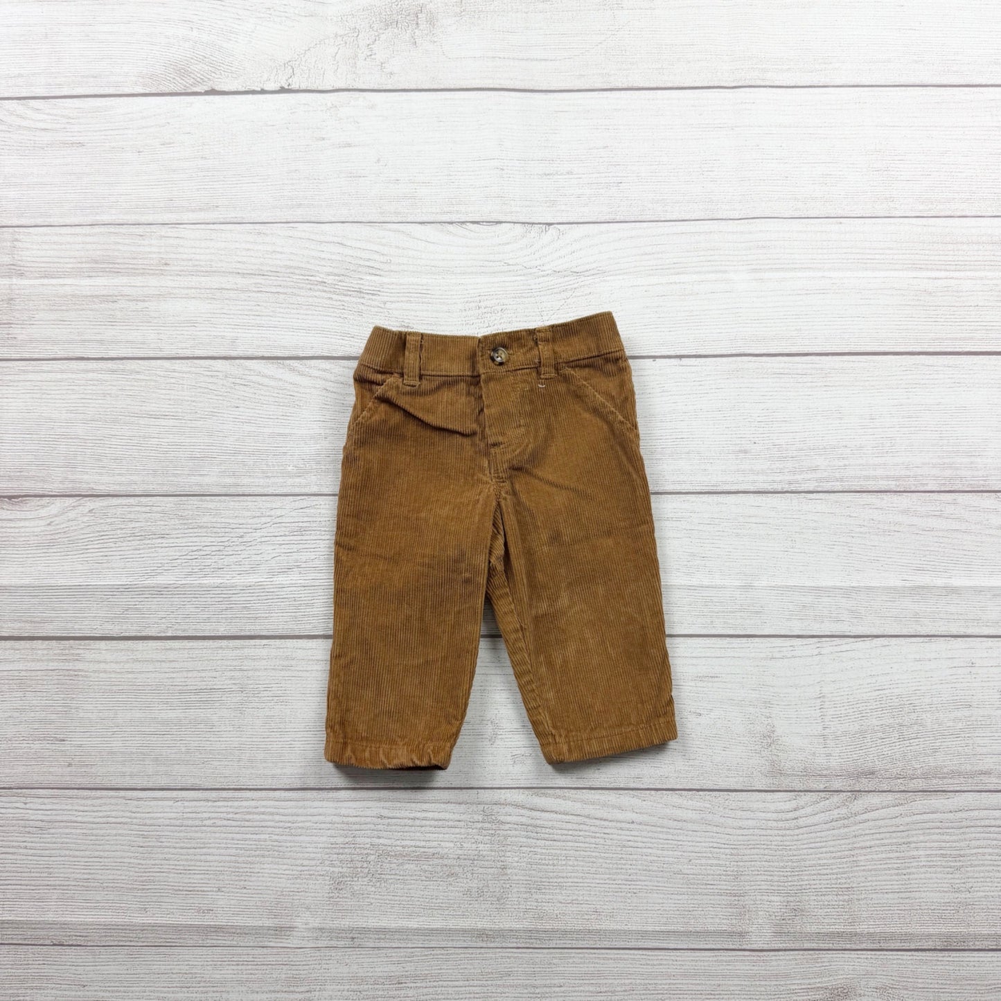 Just One You By Carter’s Brown Corduroy Pants Elastic Waistband 3-6 Months