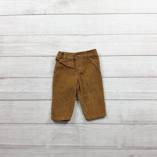 Just One You By Carter’s Brown Corduroy Pants Elastic Waistband 3-6 Months