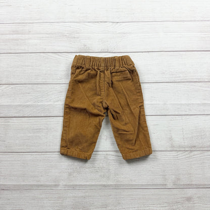 Just One You By Carter’s Brown Corduroy Pants Elastic Waistband 3-6 Months