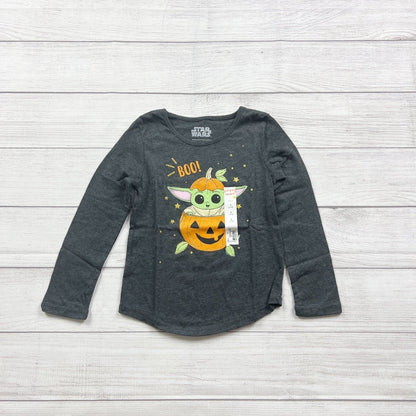Star Wars Grogu Halloween Shirt Toddler Girls Tee “Boo!” Pumpkin Graphic NWT 5