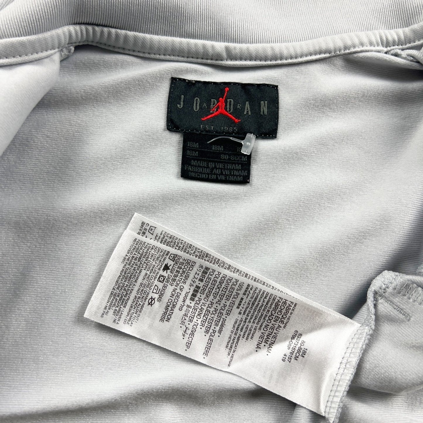 Jordan Toddler Jacket Full Zip Track Jacket Jumpman Activewear 12-18 Months
