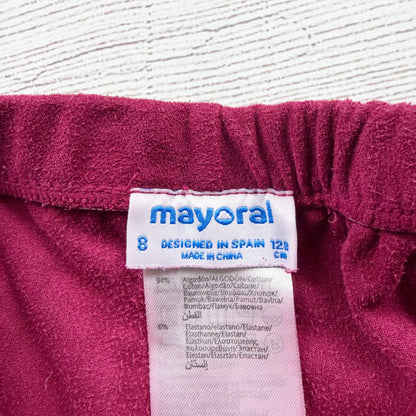 Mayoral Girls Solid Leggings Elastic Waist Stretch Fit 8