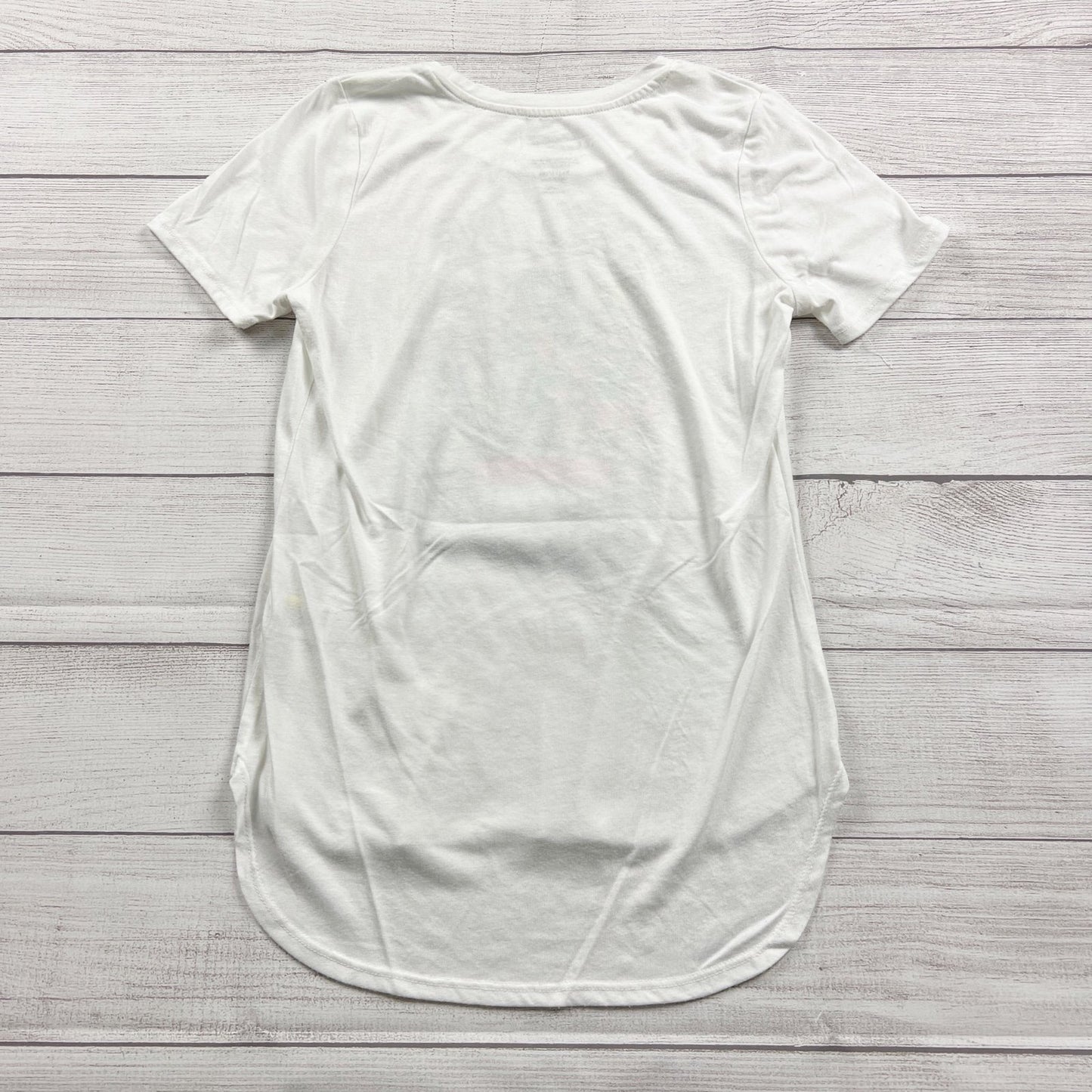 DC Comics Super Hero Girls Just Be Awesome! White Graphic Tee XL 14-16