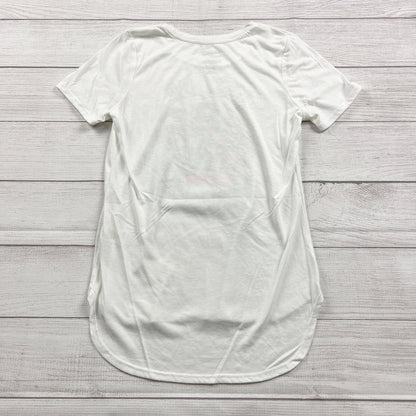 DC Comics Super Hero Girls Just Be Awesome! White Graphic Tee XL 14-16