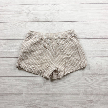 Old Navy Girls Beige Striped Casual Pull On Shorts M 8