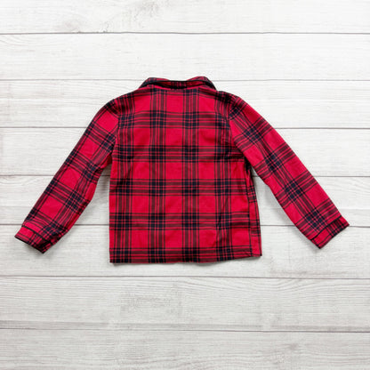 Carter’s Just One You Toddler Pajamas Plaid 2pc Button Up Flannel Set 4T