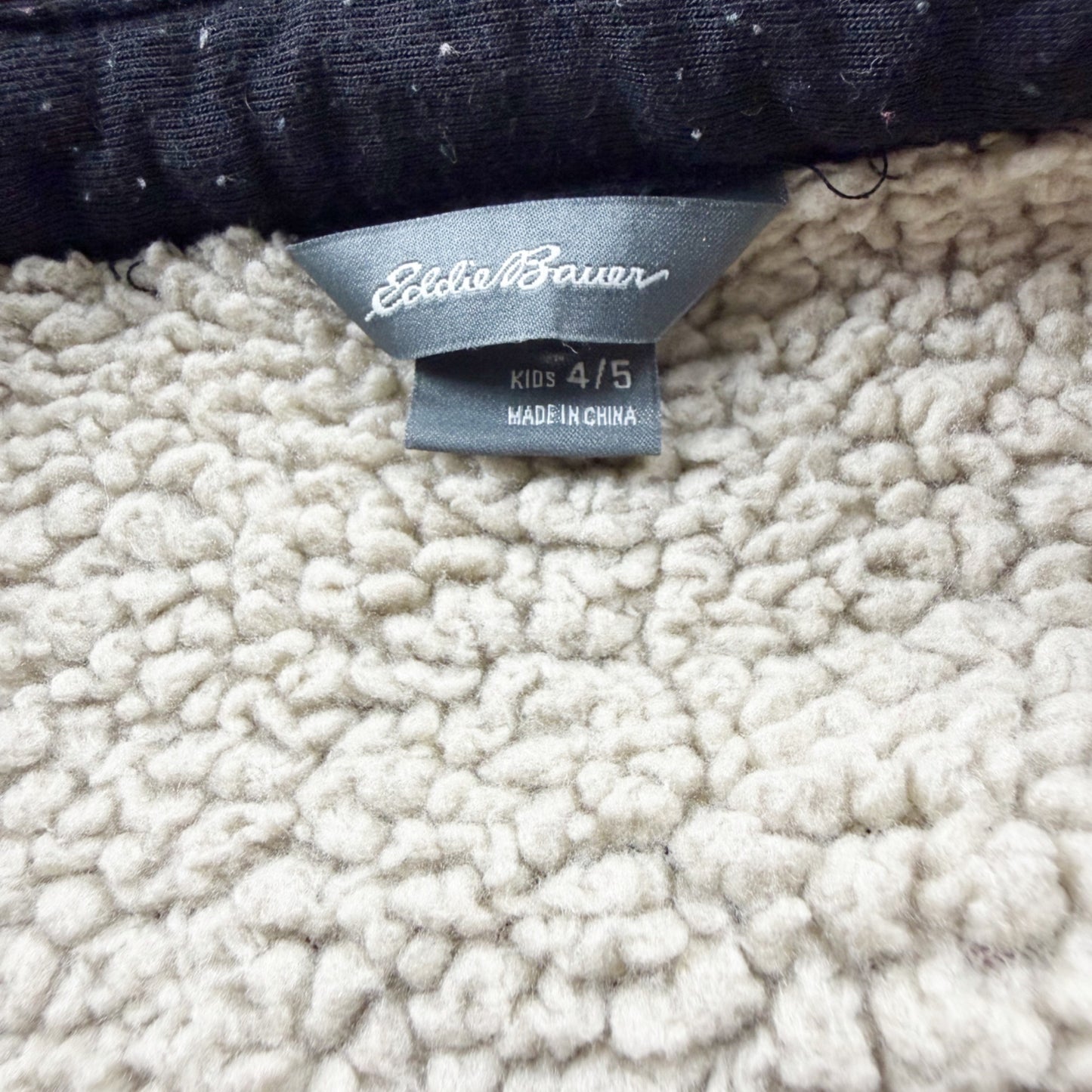 Eddie Bauer Kids Sherpa Lined Fleece Plaid Shirt Jacket Shacket 4-5