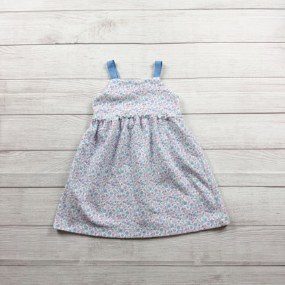 Zara Girls Floral Print Dress Sleeveless Straps 4-5 110