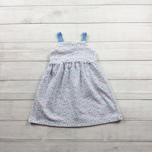 Zara Girls Floral Print Dress Sleeveless Straps 4-5 110