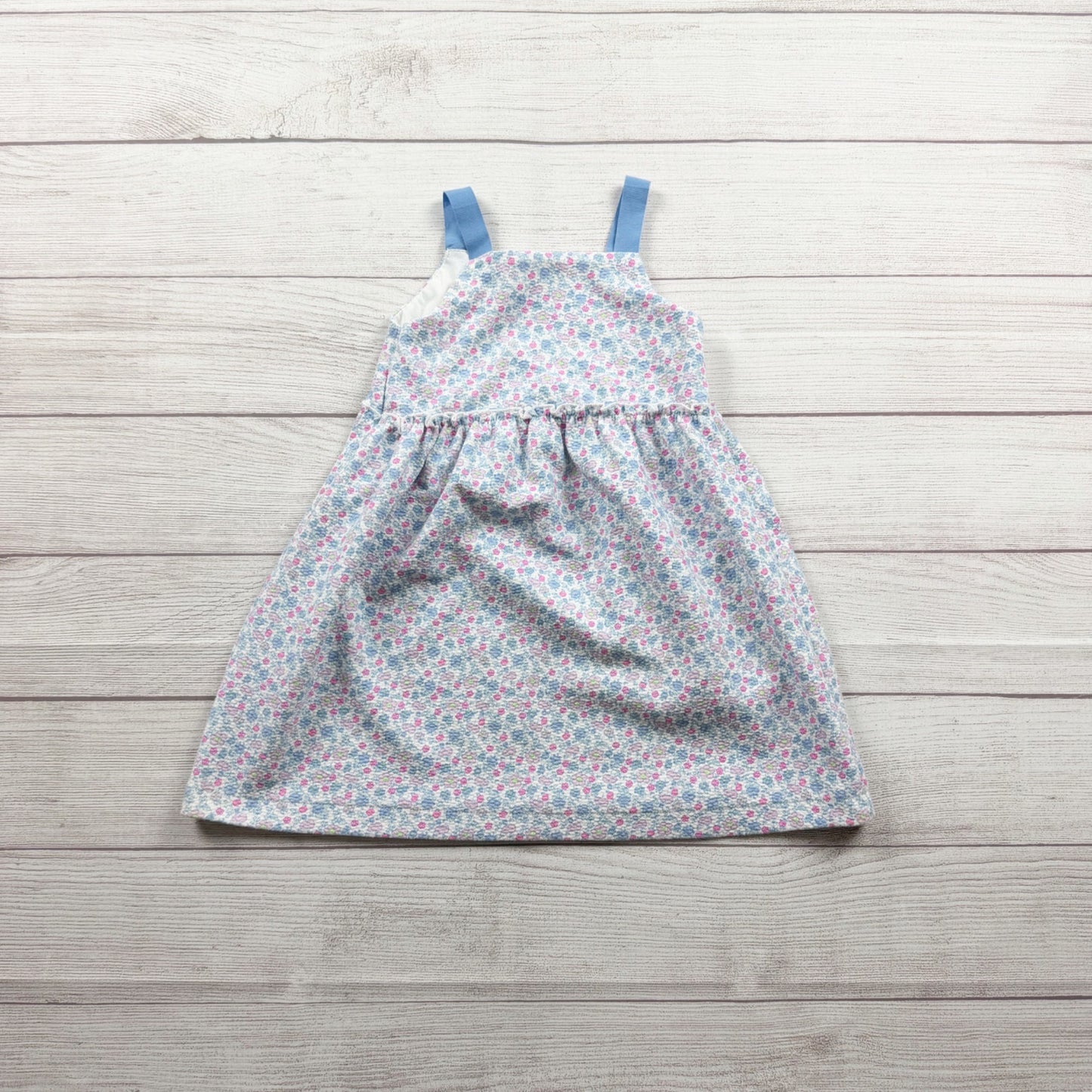 Zara Girls Floral Print Dress Sleeveless Straps 4-5 110