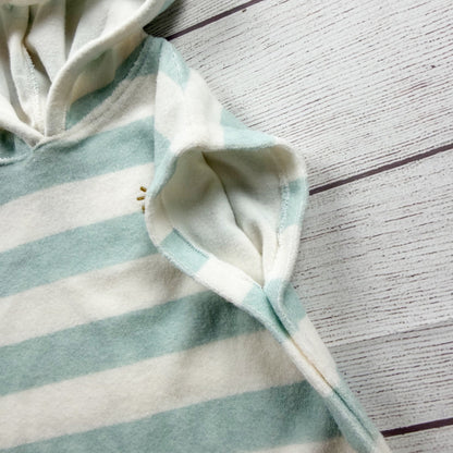 Little Co. Baby Stripe Hooded Sleeveless Shirt Swim Cover Up 3-6 Months