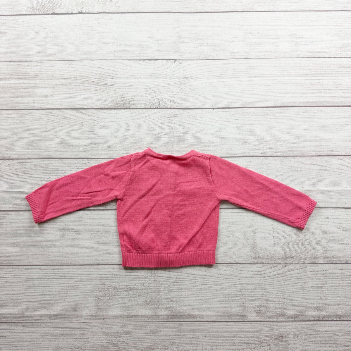 Carter's Pink Button Up Baby Cardigan Lightweight Cotton Long Sleeve 6-9 Months