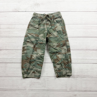 Gap Kids Camouflage Pull On Barrel Pants Elastic Waist XS