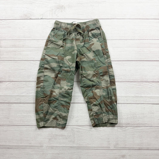Gap Kids Camouflage Pull On Barrel Pants Elastic Waist XS
