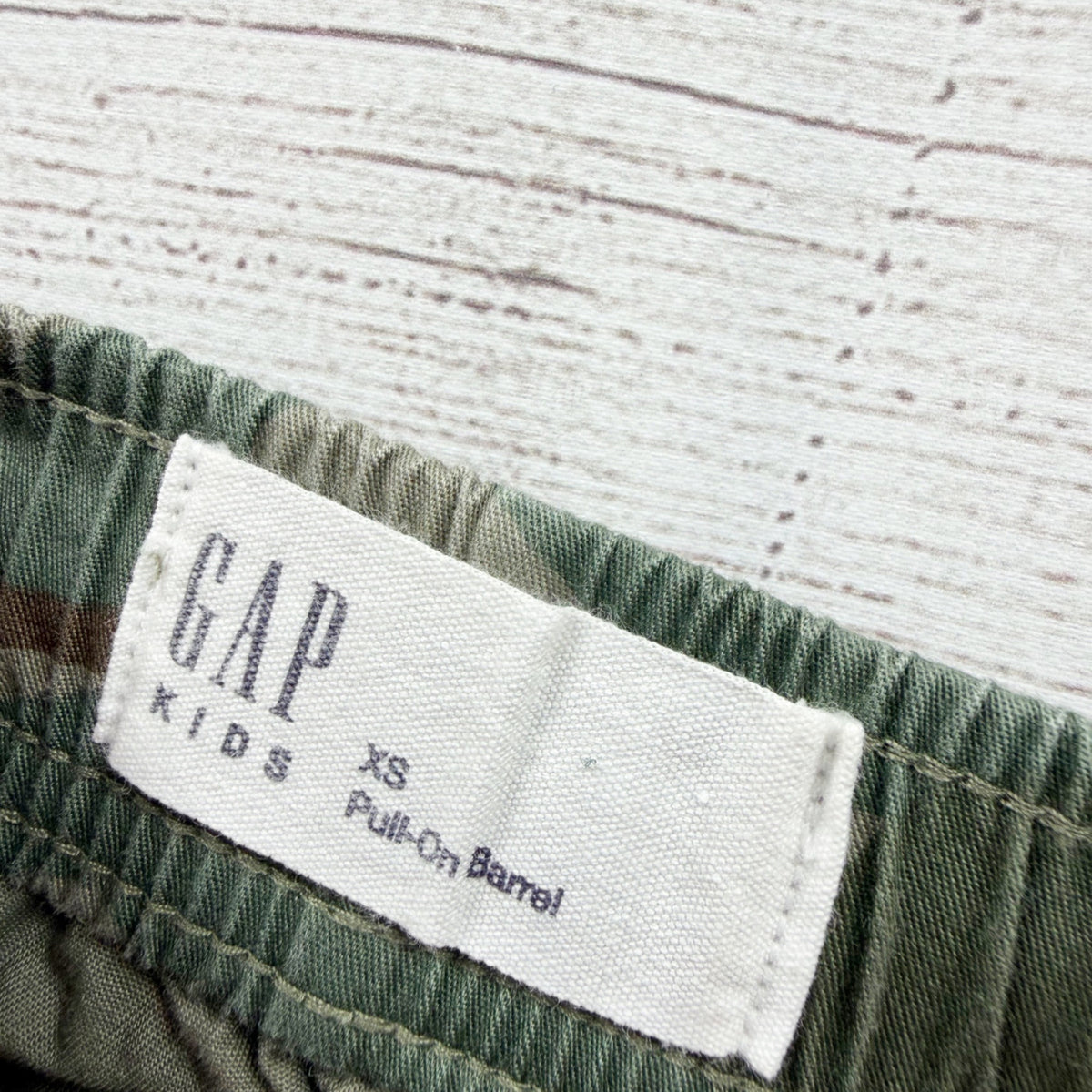 Gap Kids Camouflage Pull On Barrel Pants Elastic Waist XS