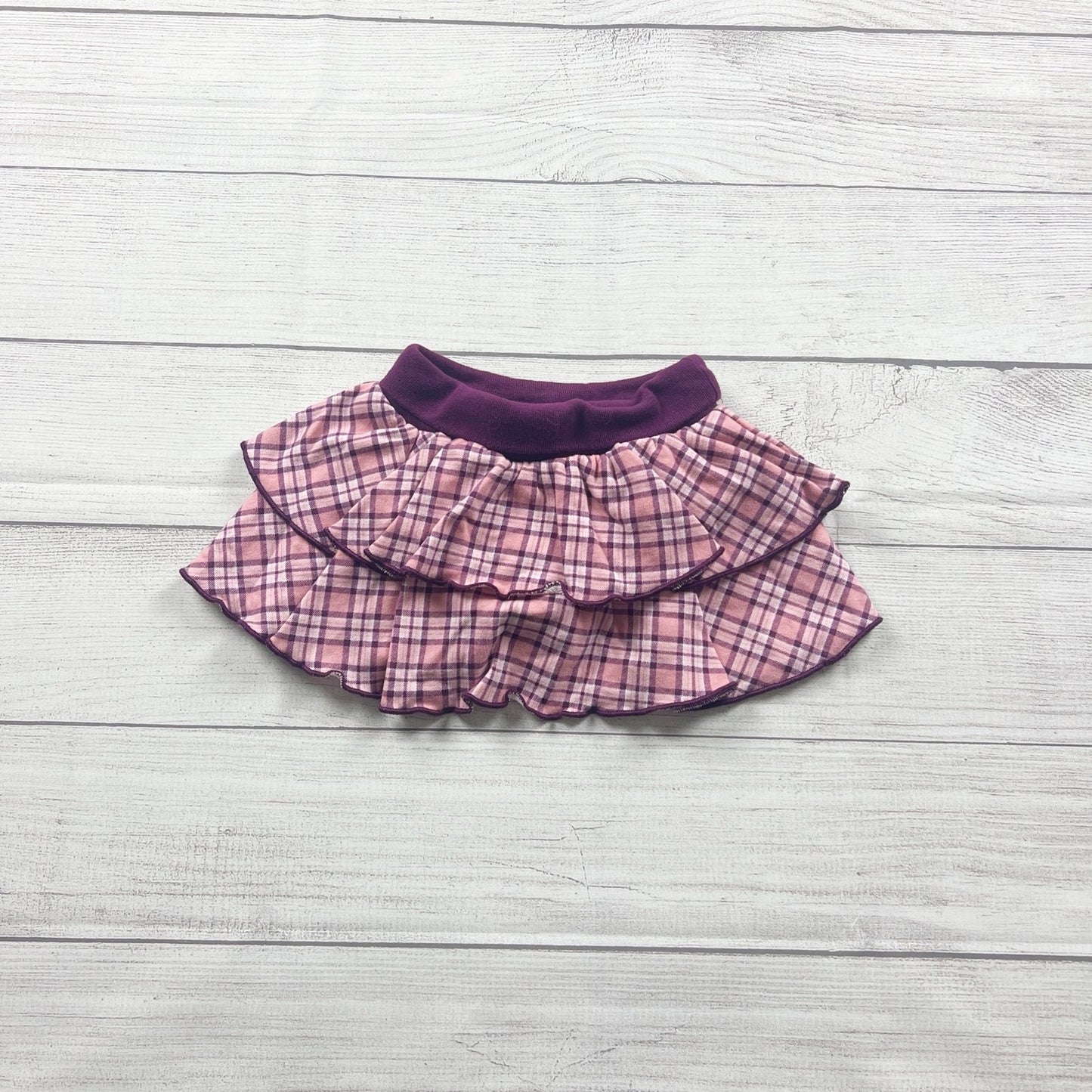 Garanimals Baby Girl Skort Plaid Ruffle Skirt with Built In Shorts 9-12 Months