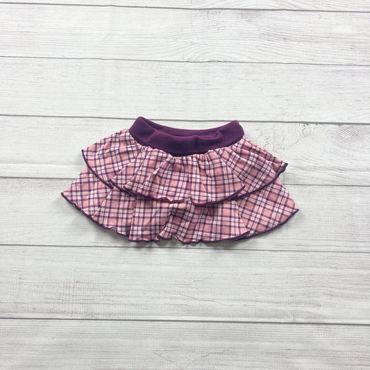 Garanimals Baby Girl Skort Plaid Ruffle Skirt with Built In Shorts 9-12 Months