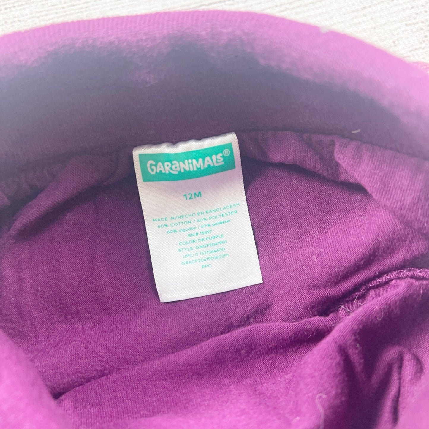 Garanimals Baby Girl Skort Plaid Ruffle Skirt with Built In Shorts 9-12 Months