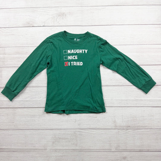 Tucker + Tate Long Sleeve Shirt Naughty Nice I Tried Christmas Holiday Graphic 5