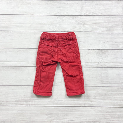 Baby Gap 1969 Red Baby Corduroy Pants 6-12 Months