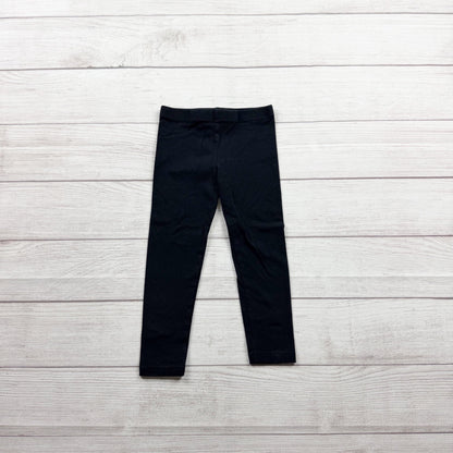 The Children’s Place Black Stretch Leggings Elastic Waist Cotton Blend 4T