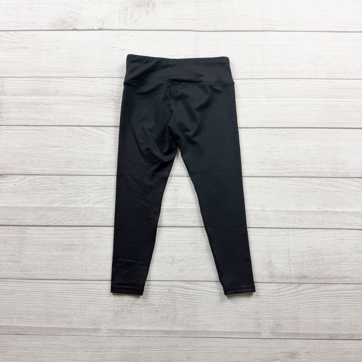 Athletic Works Black High Rise Youth Leggings Recycled Polyester Blend XS 4-5