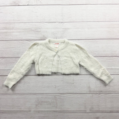 Cat & Jack Fuzzy Cardigan Sweater Button Front Baby Girls 12-18 Months