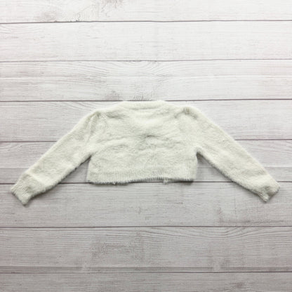 Cat & Jack Fuzzy Cardigan Sweater Button Front Baby Girls 12-18 Months