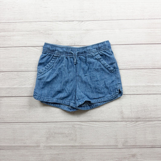 Old Navy Girls Chambray Shorts Elastic Waist M 8