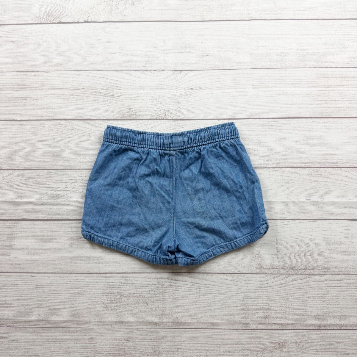 Old Navy Girls Chambray Shorts Elastic Waist M 8