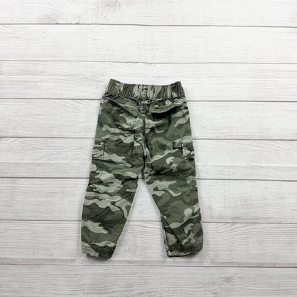 Old Navy Toddler Boys Camo Cargo Pants Straight Pull On 18-24 Months