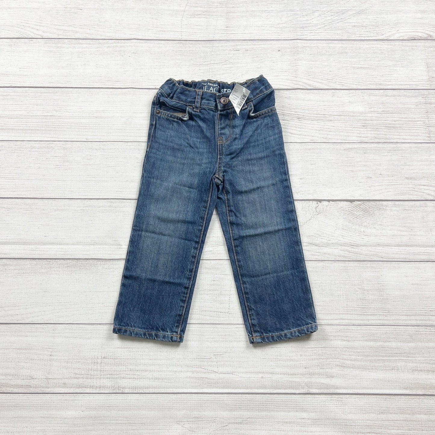 The Children's Place Toddler Boys Adjustable Waist Straight Leg Jeans NWT 2T