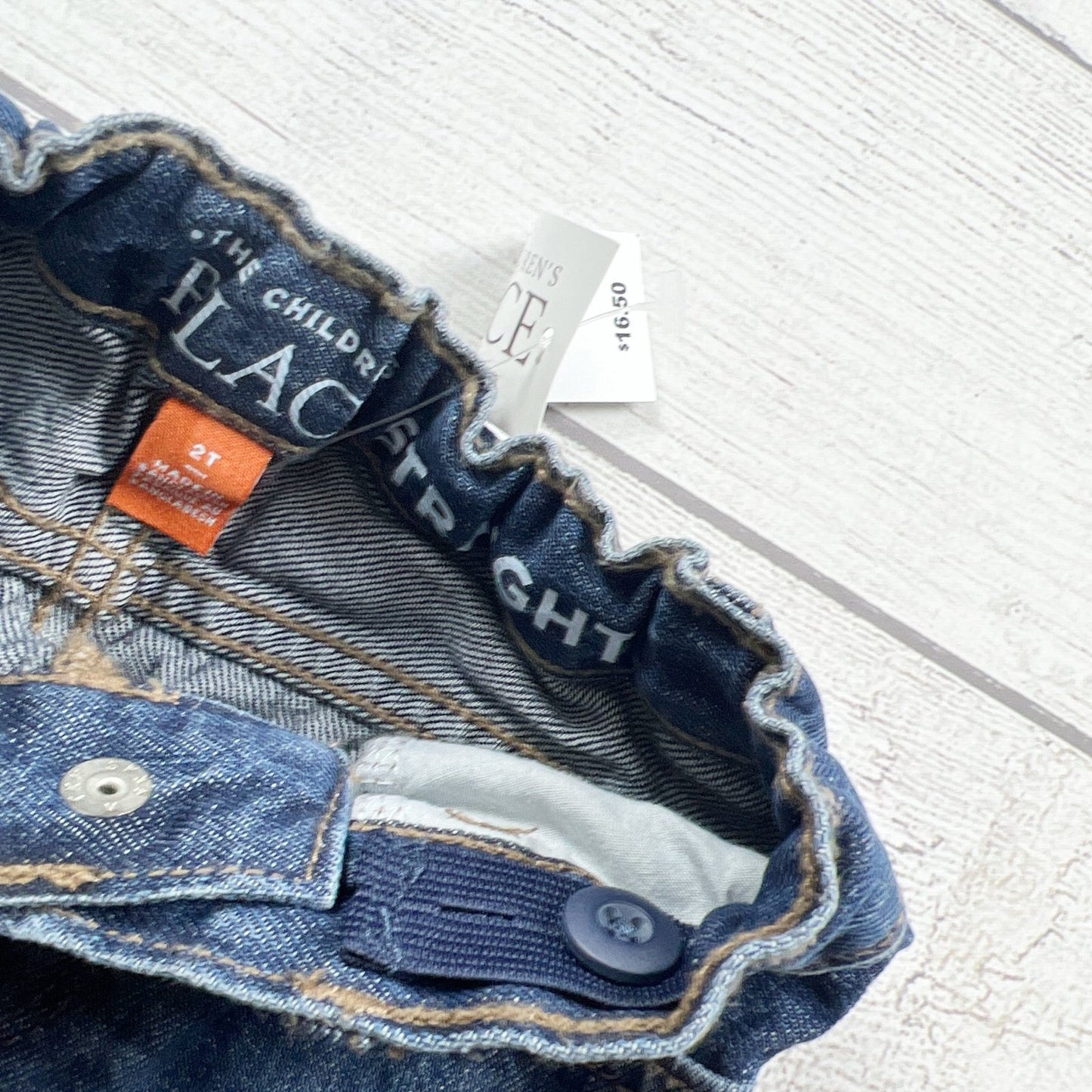 The Children's Place Toddler Boys Adjustable Waist Straight Leg Jeans NWT 2T