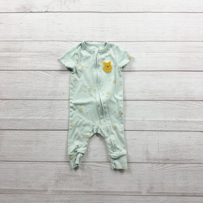 Disney Baby Cloud Island Winnie The Pooh Short Sleeve Romper Cotton 0-3 Months