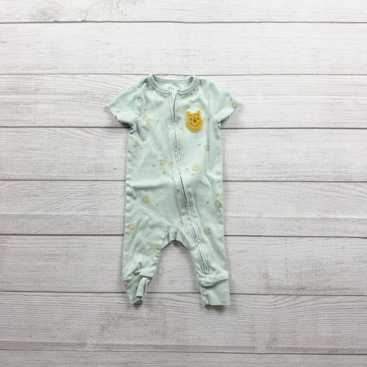 Disney Baby Cloud Island Winnie The Pooh Short Sleeve Romper Cotton 0-3 Months