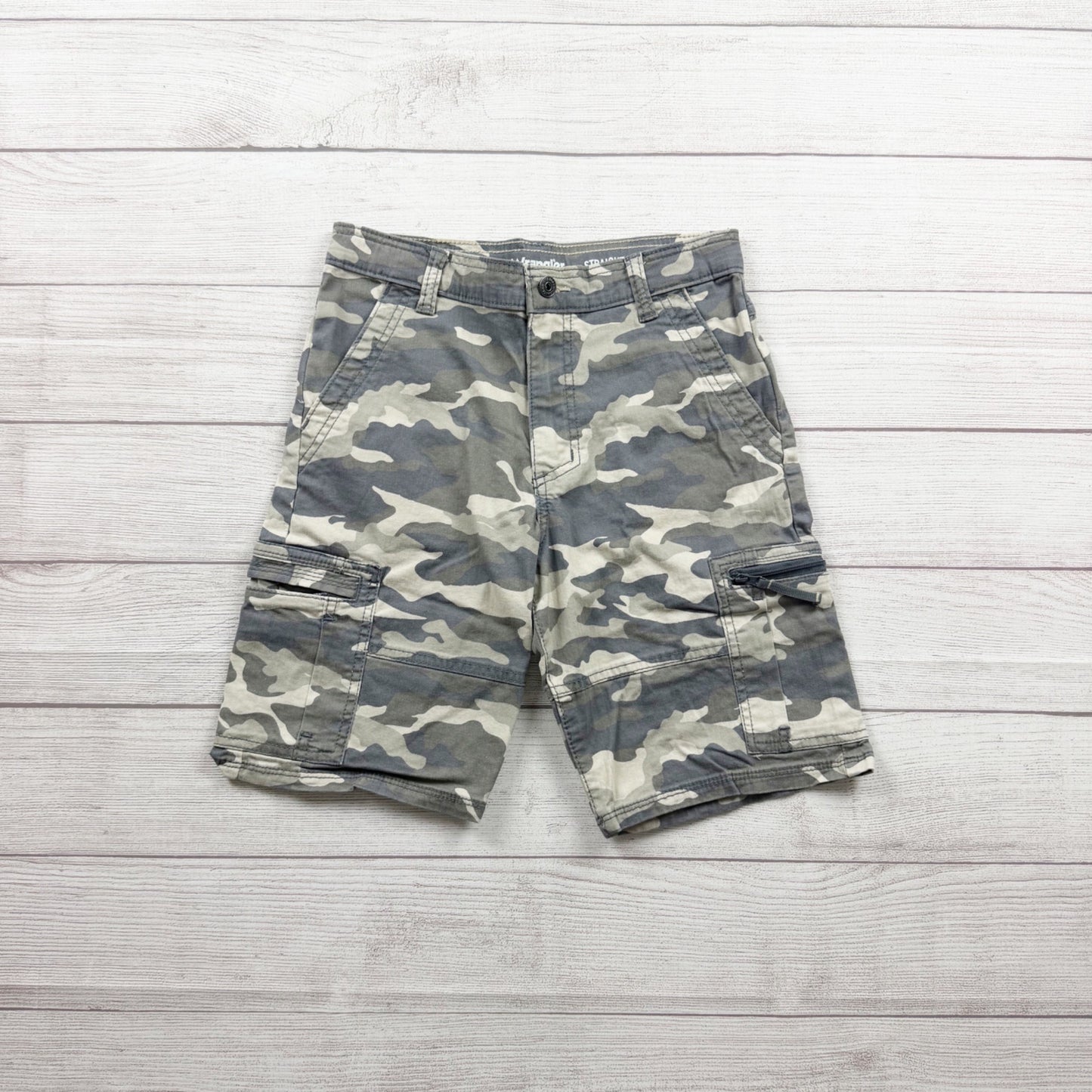 Wrangler Boys Camouflage Cargo Shorts Straight Fit Durable Regular 14