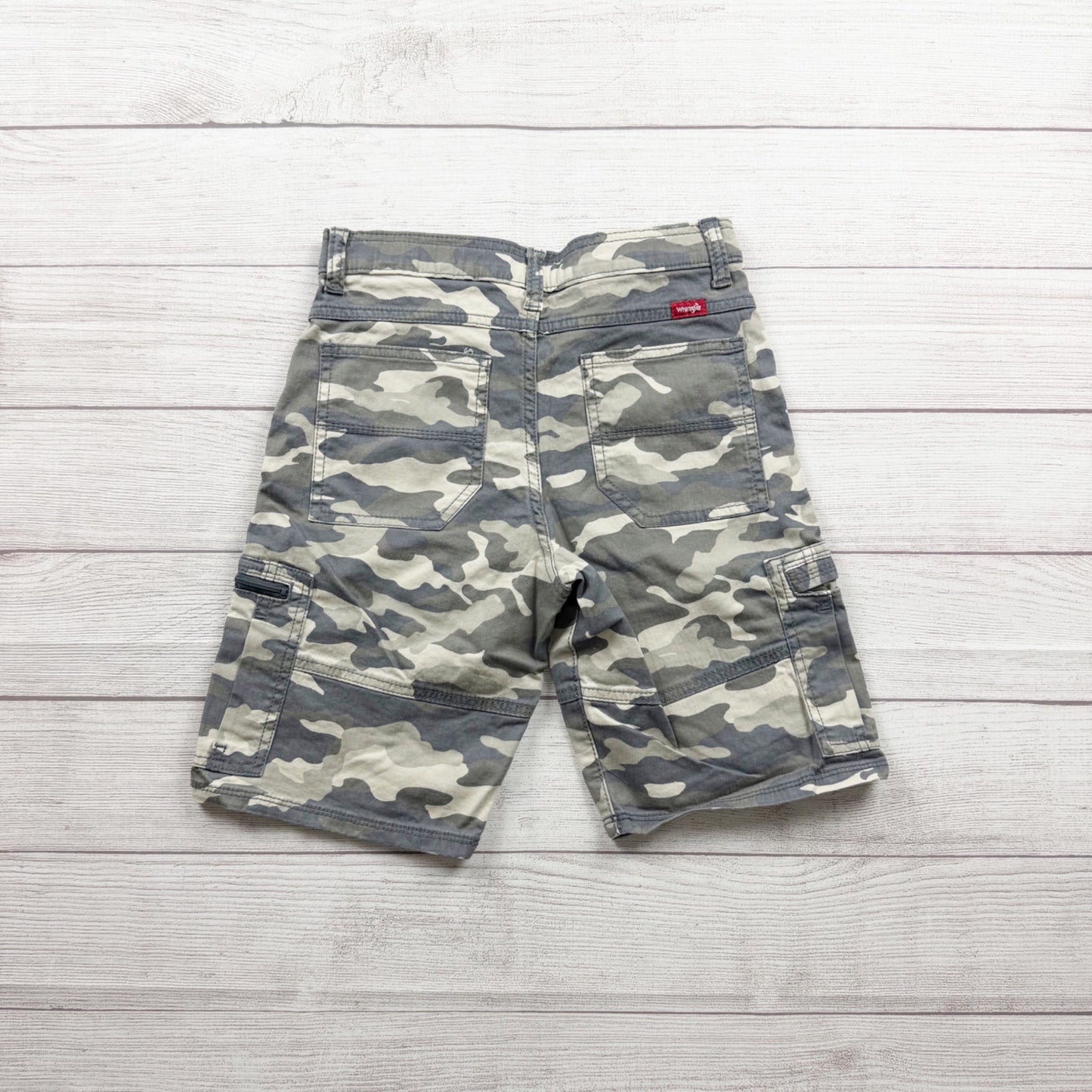 Wrangler Boys Camouflage Cargo Shorts Straight Fit Durable Regular 14