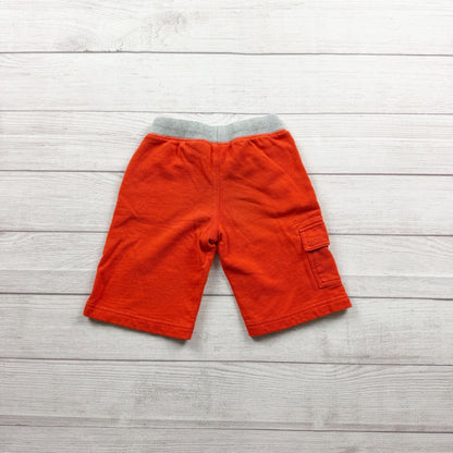 Hanna Andersson Boys Orange Cargo Shorts Drawstring Waist Cotton 110 5