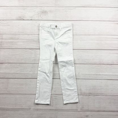 Baby Gap Girls White Mini Skinny Jeans Slim Stretch Denim Pants 5