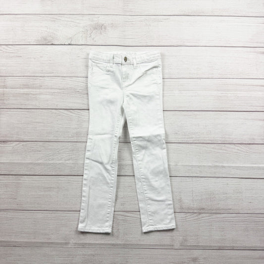 Baby Gap Girls White Mini Skinny Jeans Slim Stretch Denim Pants 5