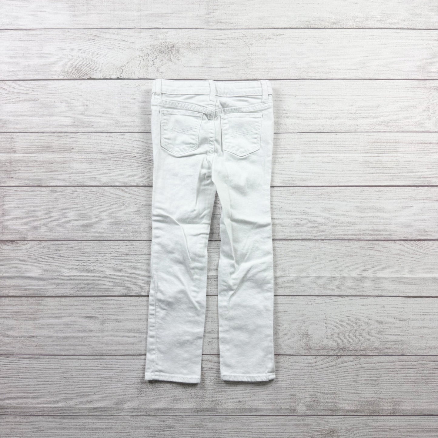 Baby Gap Girls White Mini Skinny Jeans Slim Stretch Denim Pants 5