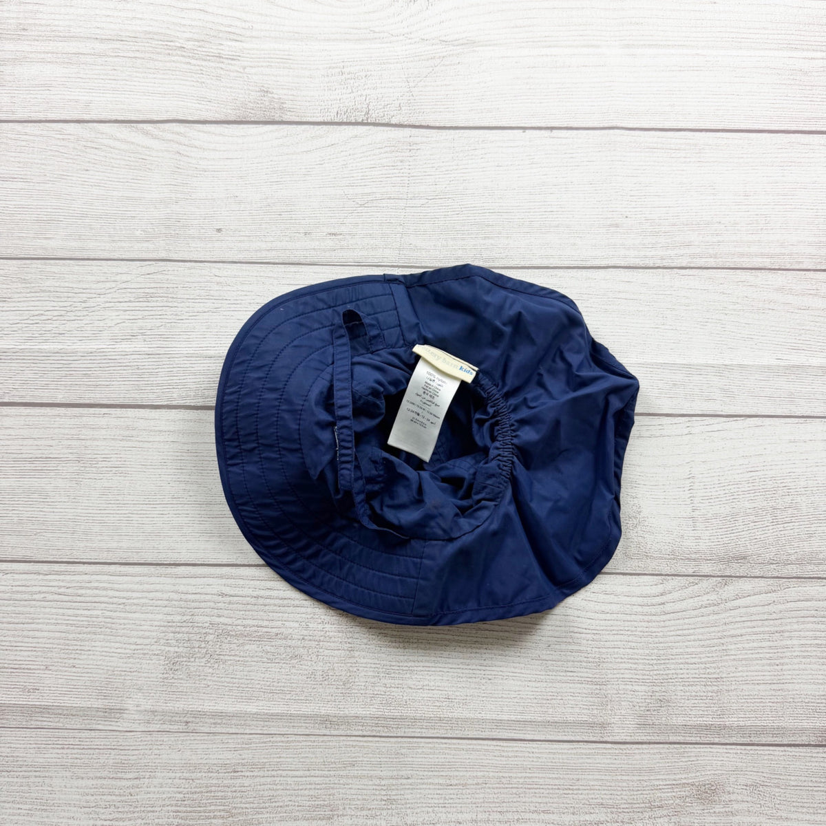Pottery Barn Kids Baby Shark Nylon Reversible Sun Hat Navy 12-24 Months