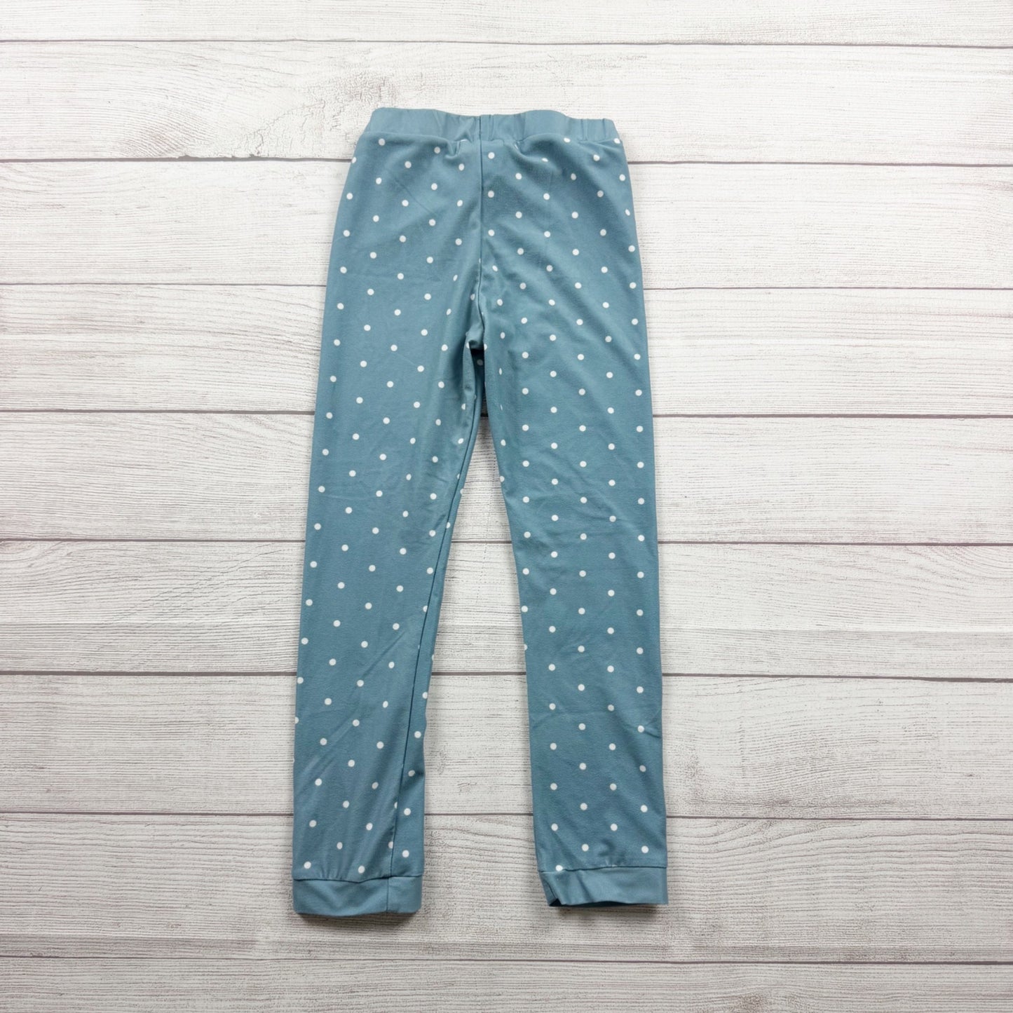 SweetHoney Girls Floral Pajama Set Long Sleeve Polka Dot Pants Cotton Blend 6