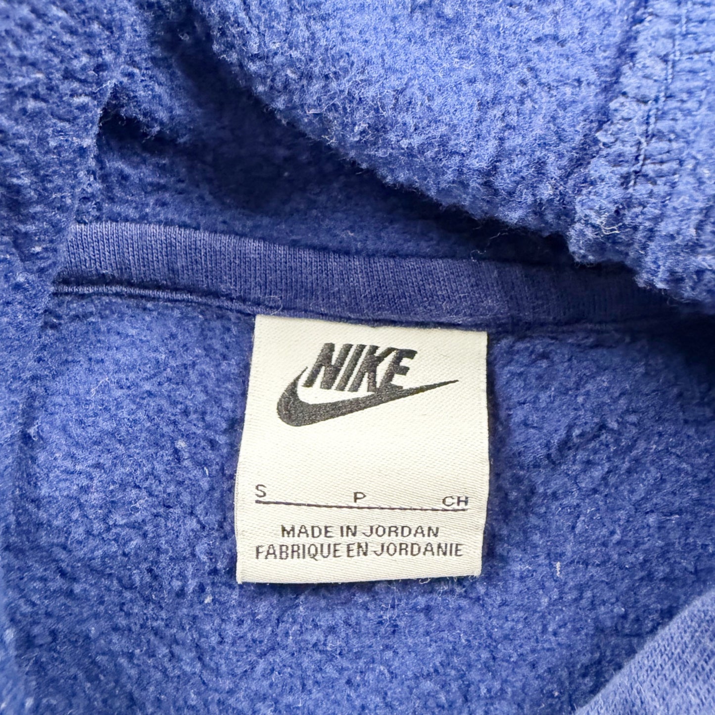 Nike CR7 Kids Blue Pullover Hoodie Sweatshirt Gold Logo Design S