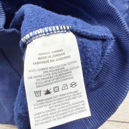 Nike CR7 Kids Blue Pullover Hoodie Sweatshirt Gold Logo Design S