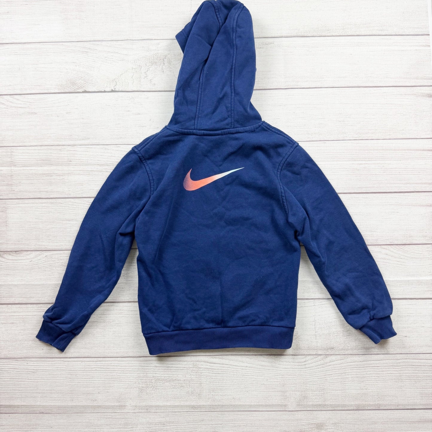 Nike CR7 Kids Blue Pullover Hoodie Sweatshirt Gold Logo Design S