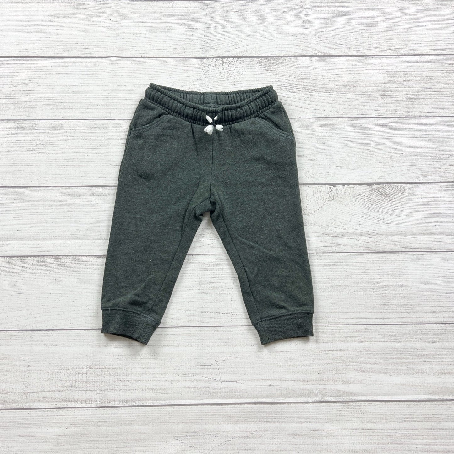 Cat & Jack Baby Jogger Pants Solid Sweatpants Dark Gray 12-18 Months